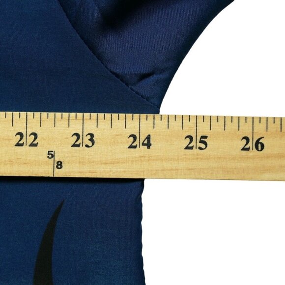 Vtg Anchor Blue Flame shirt 100% polyester shirt collar button up L Large - Picture 4 of 5